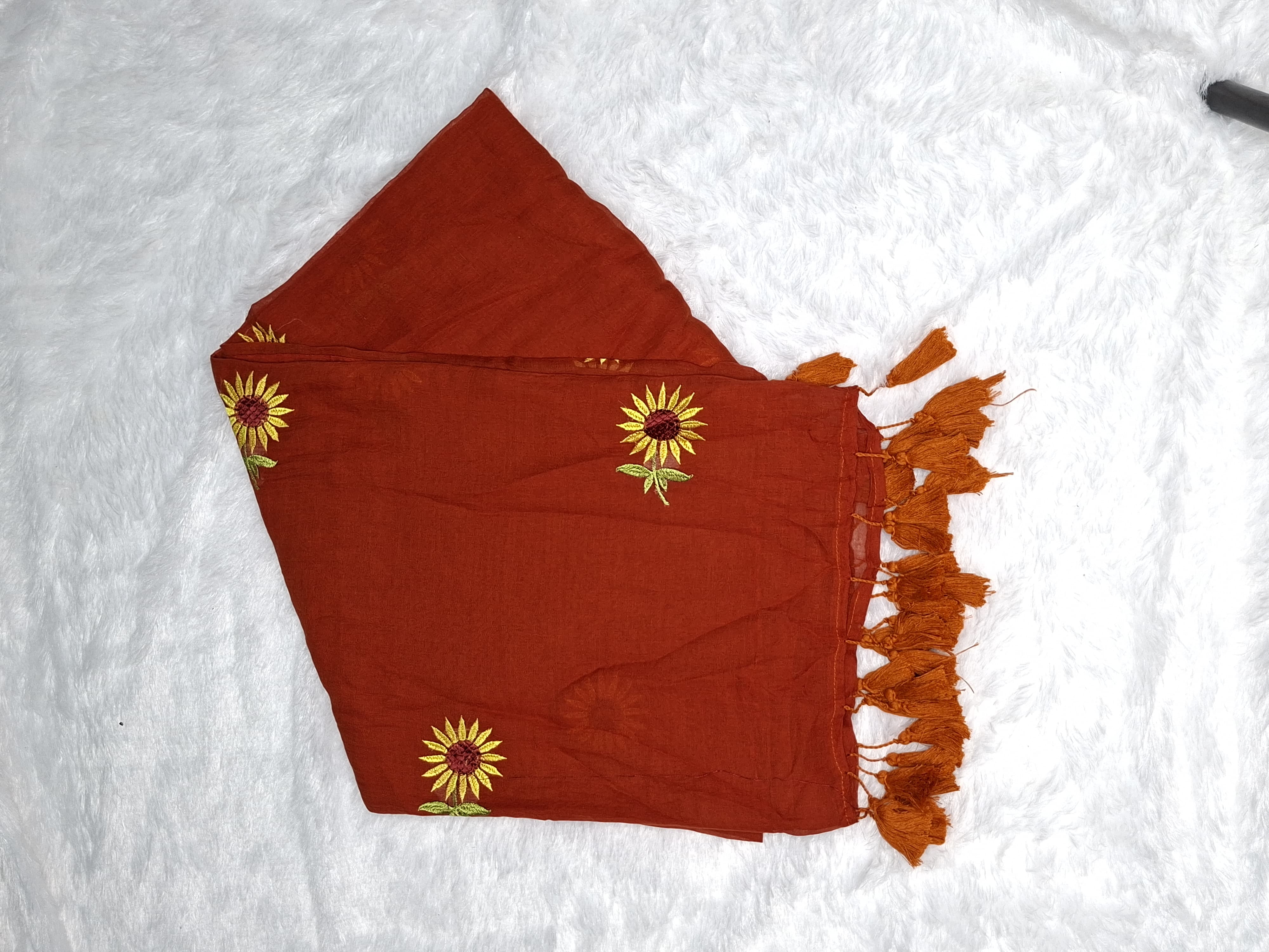 Sunflower Saree in Orange