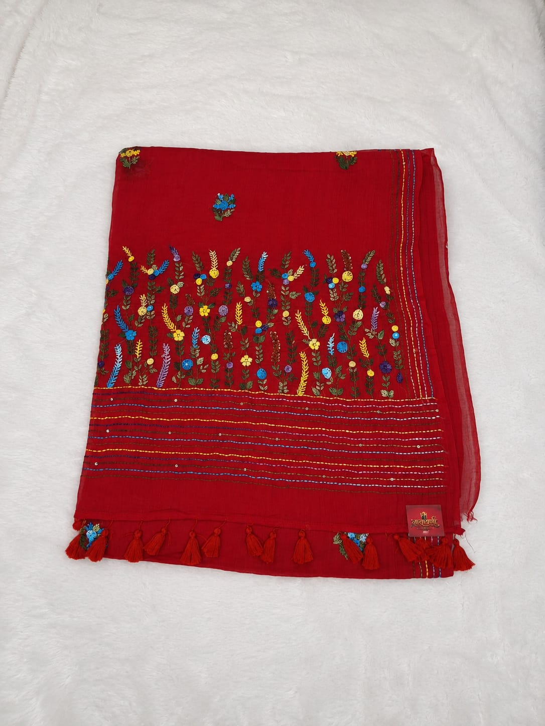 Bullion Work Saree view 1