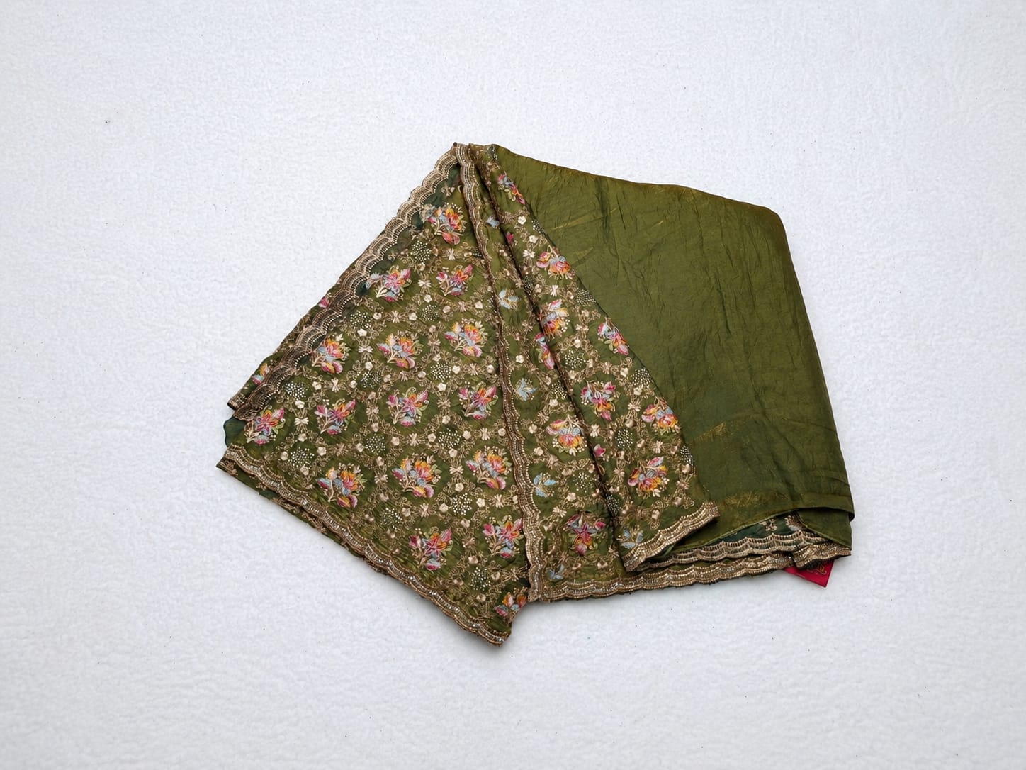 Luxury Organza Handloom Saree in Green