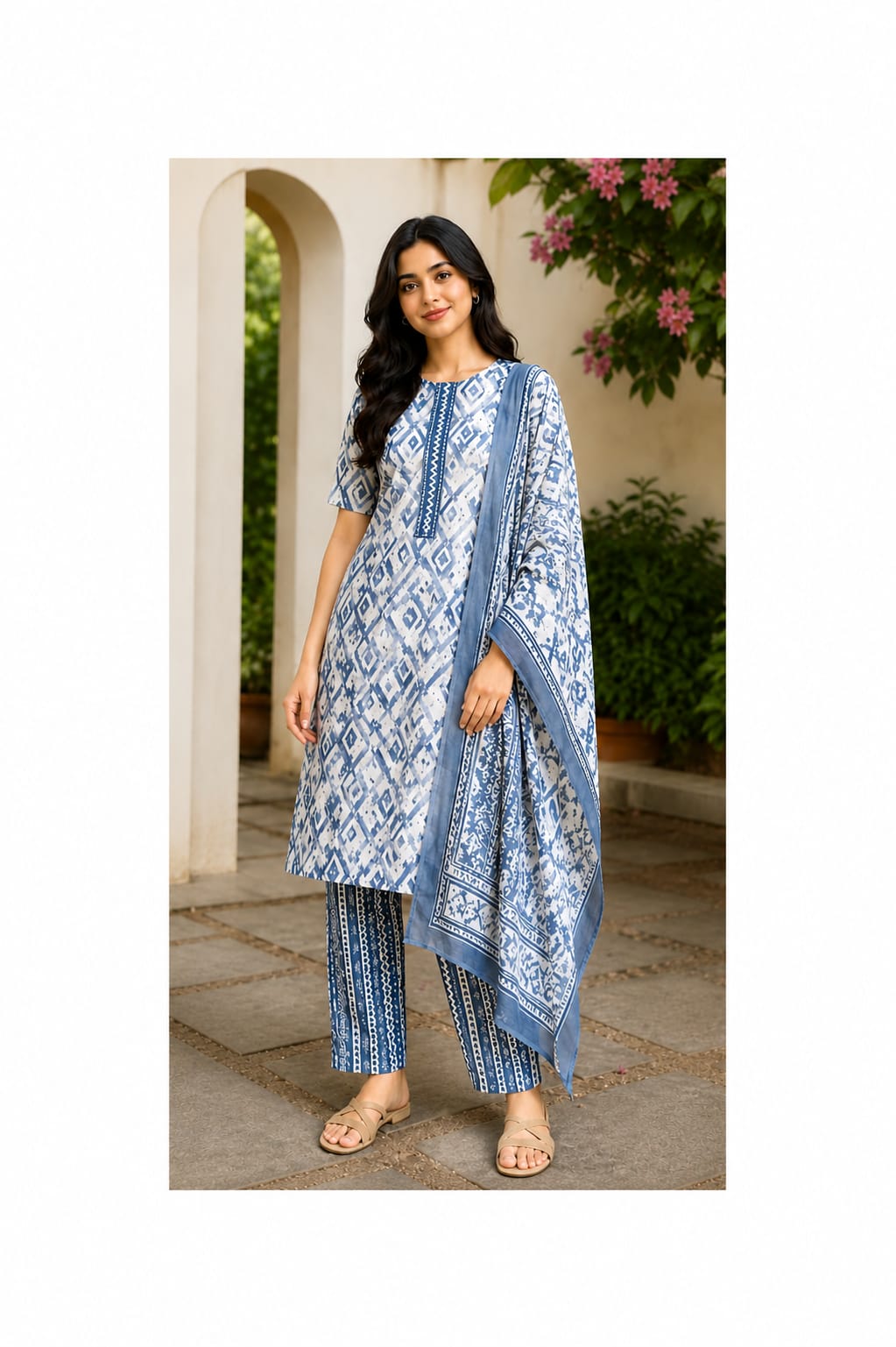 Cotton Set With Dupatta