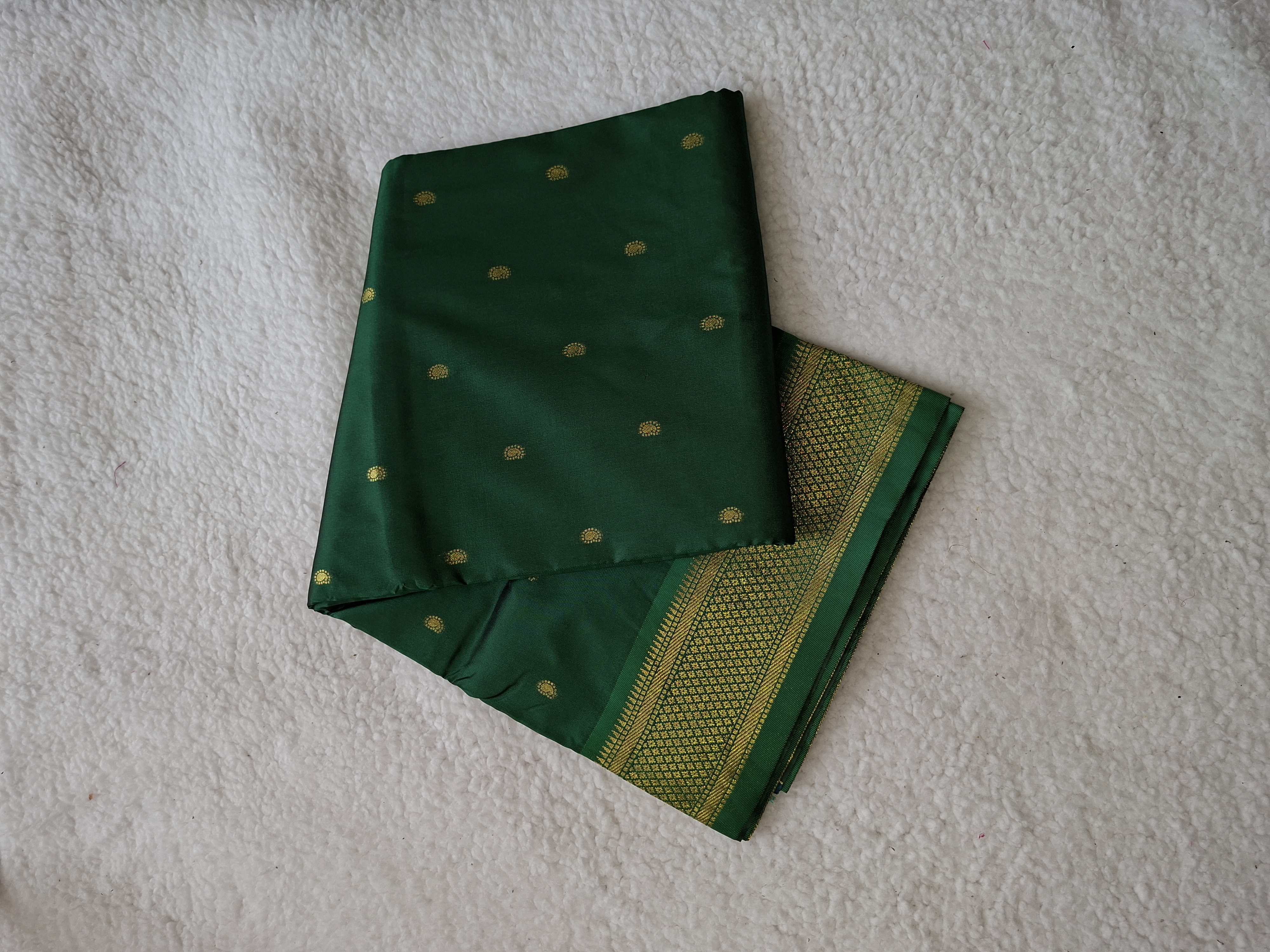Meena Pallu Saree in Green