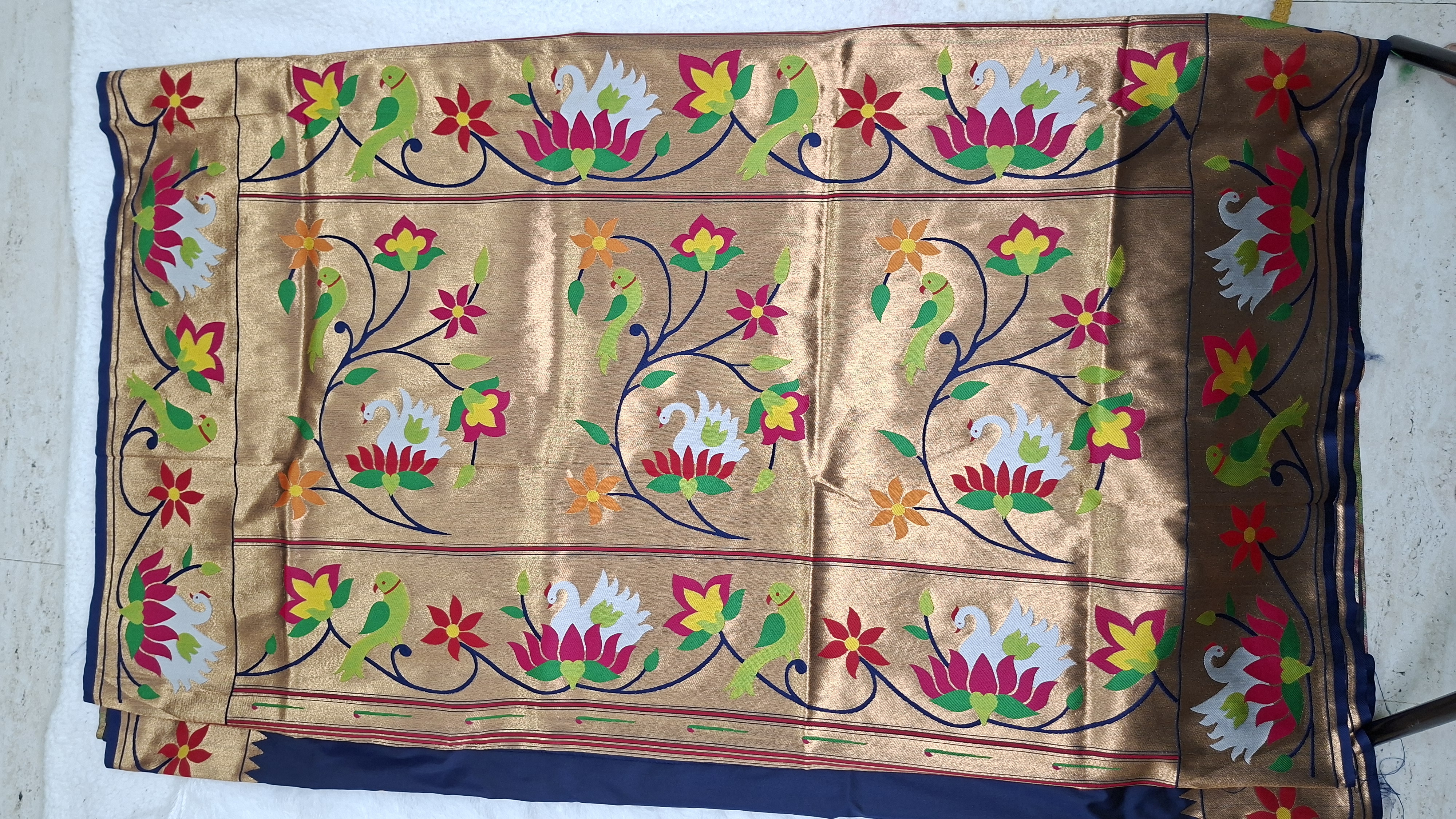 Rajhauns Semi Paithani Saree view 2