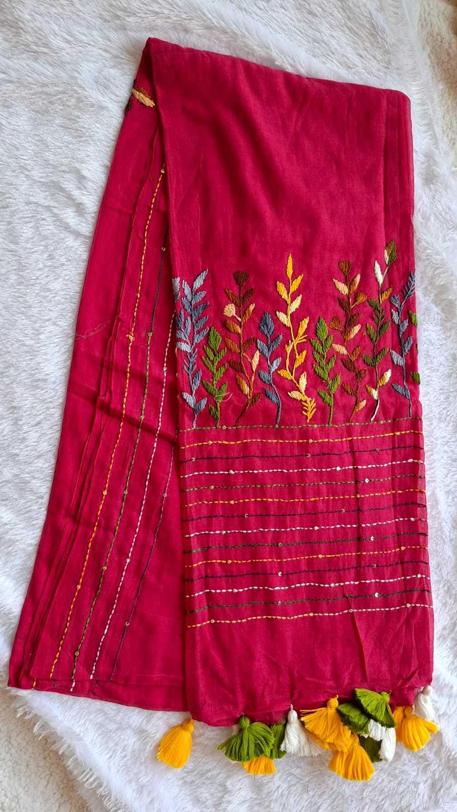 Hand Bullion Saree view 2