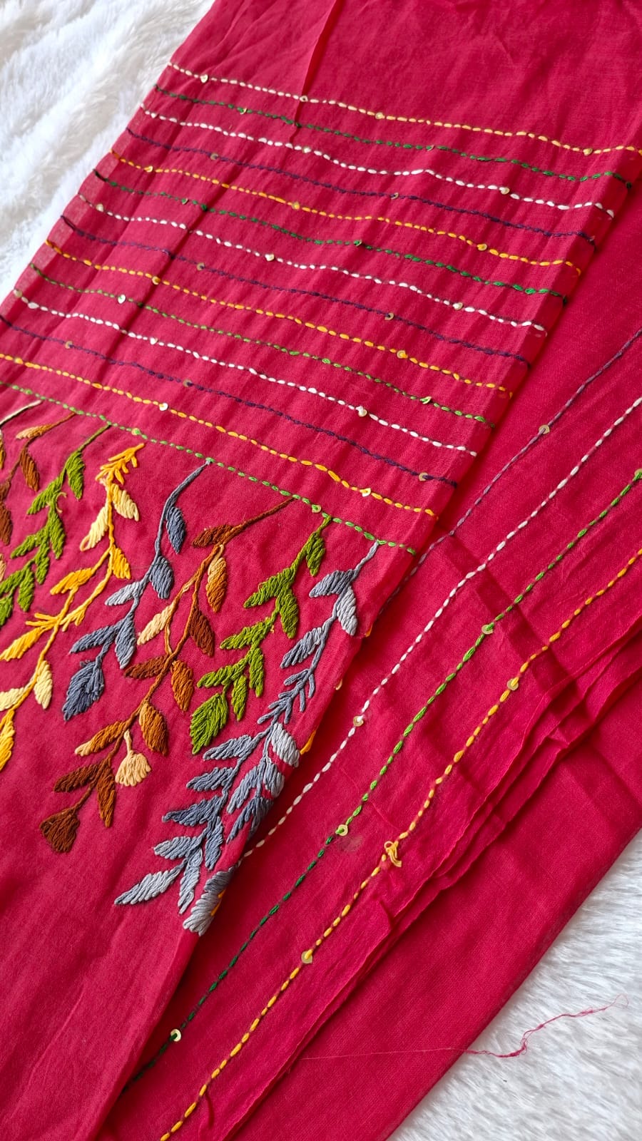 Hand Bullion Saree view 3