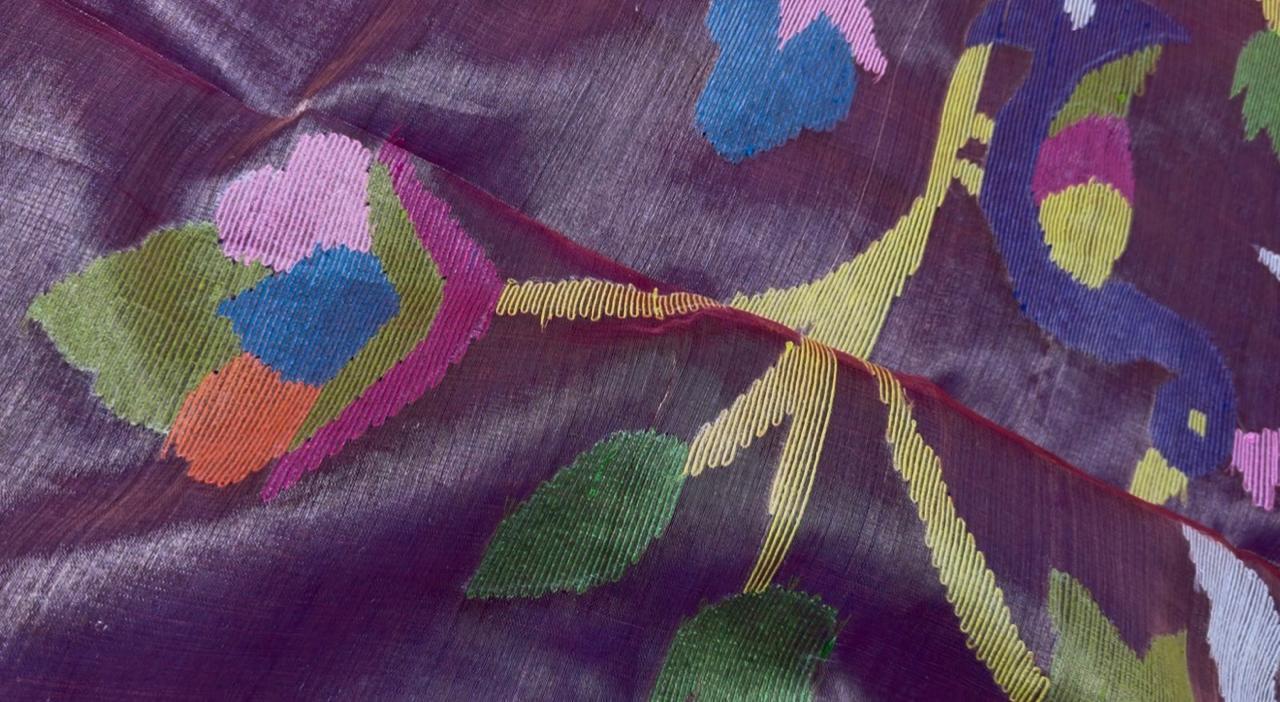 Jamdani Handloom Saree view 3